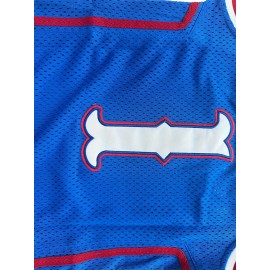 Kids Sport Jerseys Youth For Boys Girls #1 TOMBALL Basketball Jersey, 3-14Years Blue