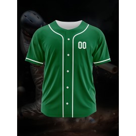[Polyester Jersey] 100% Polyester Customizable Youngsters Baseball Jersey | Breathable & Washable, All-Over Print, Loose Fit, Sports & Casual Style for Boys & Girls | Perfect for Parties, Beach, Festive Occasions, Party Attire|Sporty Outfit