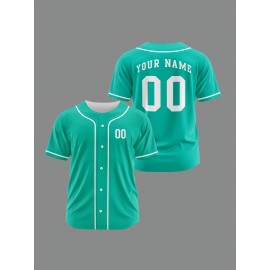 [Polyester Jersey] 100% Polyester Customizable Youngsters Baseball Jersey | Breathable & Washable, All-Over Print, Loose Fit, Sports & Casual Style for Boys & Girls | Perfect for Parties, Beach, Festive Occasions, Party Attire|Sporty Outfit