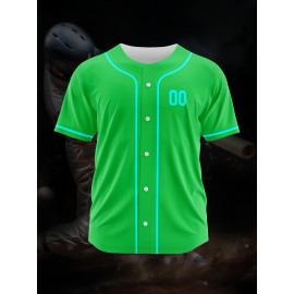 [Polyester Jersey] 100% Polyester Customizable Youngsters Baseball Jersey | Breathable & Washable, All-Over Print, Loose Fit, Sports & Casual Style for Boys & Girls | Perfect for Parties, Beach, Festive Occasions, Party Attire|Sporty Outfit