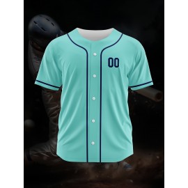 [Polyester Jersey] 100% Polyester Customizable Youngsters Baseball Jersey | Breathable & Washable, All-Over Print, Loose Fit, Sports & Casual Style for Boys & Girls | Perfect for Parties, Beach, Festive Occasions, Party Attire|Sporty Outfit