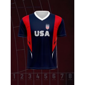 Customizable Youngsters' Soccer Jersey - V-Neck, Comfort Fit with Name & Number, Perfect for Sports & Casual Wear