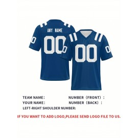 Customized football jerseys, personalized football shirts, printed and sewn names and numbers, personalized football and tennis jerseys, outdoor sports matches