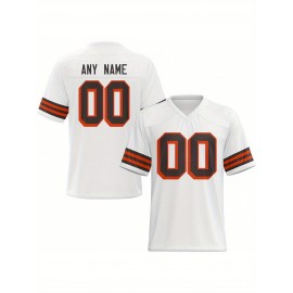 Customized football jerseys, personalized football shirts, printed and sewn names and numbers, personalized football and tennis jerseys, outdoor sports matches