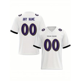 Customized football jerseys, personalized football shirts, printed and sewn names and numbers, personalized football and tennis jerseys, outdoor sports matches