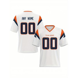 Customized football jerseys, personalized football shirts, printed and sewn names and numbers, personalized football and tennis jerseys, outdoor sports matches