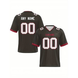 Customized football jerseys, personalized football shirts, printed and sewn names and numbers, personalized football and tennis jerseys, outdoor sports matches