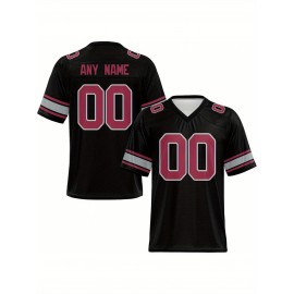Customized football jerseys, personalized football shirts, printed and sewn names and numbers, personalized football and tennis jerseys, outdoor sports matches