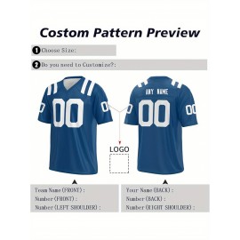 Customized football jerseys, personalized football shirts, printed and sewn names and numbers, personalized football and tennis jerseys, outdoor sports matches