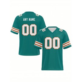 Customized football jerseys, personalized football shirts, printed and sewn names and numbers, personalized football and tennis jerseys, outdoor sports matches