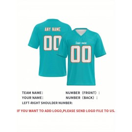 Customized football jerseys, personalized football shirts, printed and sewn names and numbers, personalized football and tennis jerseys, outdoor sports matches
