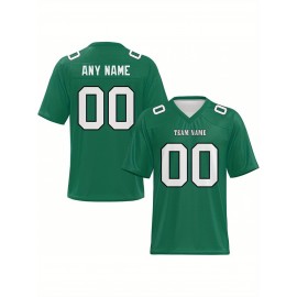 Customized football jerseys, personalized football shirts, printed and sewn names and numbers, personalized football and tennis jerseys, outdoor sports matches