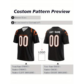 Customized football jerseys, personalized football shirts, printed and sewn names and numbers, personalized football and tennis jerseys, outdoor sports matches