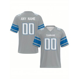 Customized football jerseys, personalized football shirts, printed and sewn names and numbers, personalized football and tennis jerseys, outdoor sports matches