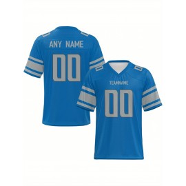 Customized football jerseys, personalized football shirts, printed and sewn names and numbers, personalized football and tennis jerseys, outdoor sports matches