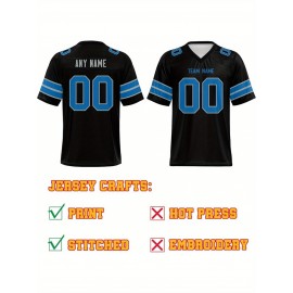Customized football jerseys, personalized football shirts, printed and sewn names and numbers, personalized football and tennis jerseys, outdoor sports matches
