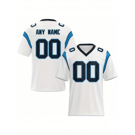 Customized football jerseys, personalized football shirts, printed and sewn names and numbers, personalized football and tennis jerseys, outdoor sports matches