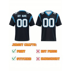 Customized football jerseys, personalized football shirts, printed and sewn names and numbers, personalized football and tennis jerseys, outdoor sports matches