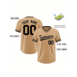 Customizable Plus Size V-Neck Baseball Jacket - Personalized Name & Number Stitched Design, Red/Black Contrast, Comfortable Non-Stretch Fabric, Breathable Summer Sports Shirt for Women, Casual Sportswear | Sporty Vneck Jacket | Durable Sportswear