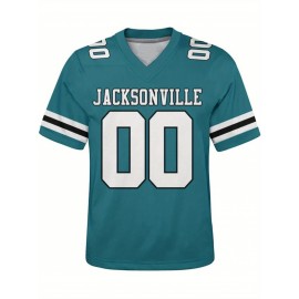 Customized plus-size football shirts, personalized short-sleeved shirts with any name and number, plus-size Women's football city team gifts