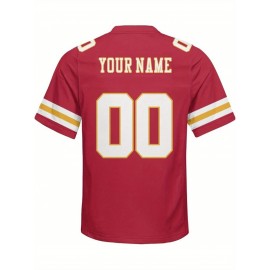Customized plus-size football shirts, personalized short-sleeved shirts with any name and number, plus-size Women's football city team gifts