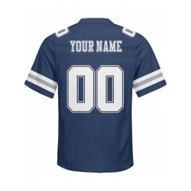 Customized plus-size football shirts, personalized short-sleeved shirts with any name and number, plus-size Women's football city team gifts