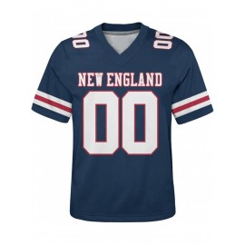 Customized plus-size football shirts, personalized short-sleeved shirts with any name and number, plus-size Women's football city team gifts