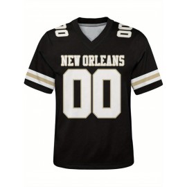 Customized plus-size football shirts, personalized short-sleeved shirts with any name and number, plus-size Women's football city team gifts