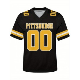 Customized plus-size football shirts, personalized short-sleeved shirts with any name and number, plus-size Women's football city team gifts