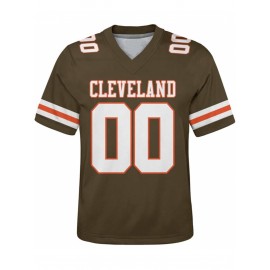 Customized plus-size football shirts, personalized short-sleeved shirts with any name and number, plus-size Women's football city team gifts