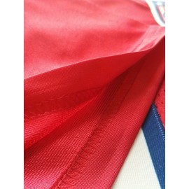 Men's Red # 16 Rugby Jacket Loose Embroidered Sports, Fashionable, Casual, Street Breathable Rugby Top