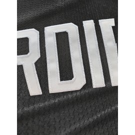 1pc SheLucki Men'S Basketball Jersey - Embroidered #96 Shoot Out Casual Sports Top, Breathable Polyester, Loose Fit, Round Neck, for Outdoor Activities, Running, Exercise, Seasonal Celebrations