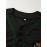 Men's Black Baseball Shirt, Classic Letter Embroidery Design, Breathable Button Style Short Sleeved Shirt, Suitable For Training And Games