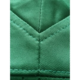 Men's Green #5 Embroidered Rugby Jersey - Loose Fit Breathable V-Neck Top for Sports, Casual & Streetwear | All-Season Outdoor & Gym Wear | Machine Washable, Embroidered Detailing