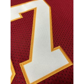 Men'S Red # 87 Rugby Jacket Loose Embroidered Sports, Fashionable, Casual, Street Breathable Rugby Top