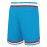 Men's Moon Blue Basketball Shorts, Classic Letter Embroidery Design, Breathable Button Style Short Sleeved Shirt, Suitable For Training And Competition