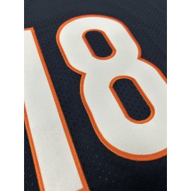 SheLucki Men'S #18 Polyester Jersey - V-Neck Casual Sports Top, Embroidered Alphabets, Slight Stretch, Four Seasons Wear for Adult & Teen, Outdoor & Workout Multi-Use