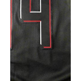 SHELUCKI Men's Black #44 Baseball Jersey - Breathable Button-Up Short Sleeve Shirt with Lettering, Loose Fit 100% Polyester for Training, Games & Casual Wear (Machine Washable)