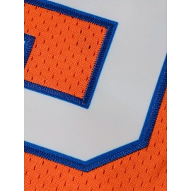 1pc Men'S American Football Jersey - Polyester V-Neck Top with Embroidered Alphabet & Logo, Breathable Knit Fabric, Loose Fit for Sports, Casual, Outdoor Activities - Four Seasons Wear