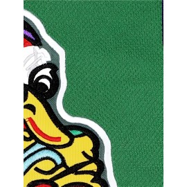 Men's #96 Green Duck Embroidered Ice Hockey Jersey - Casual & Sporty, Breathable Long Sleeve V-Neck Sweatshirt for Outdoor Activities