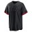 Men's Black #44 Baseball Jersey - Loose Fit V-Neck Short Sleeve with Embroidered Lettering, Breathable Sportswear for Casual Streetwear, Training, Running & Outdoor Activities - Machine Washable All-Season Comfort, Embroidered Detailing
