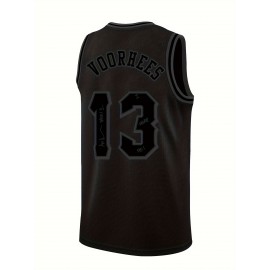 Men's All Black # 13 Basketball Shirt, Casual, Fashionable, Breathable, High Quality Embroidered Street Basketball Hoodie