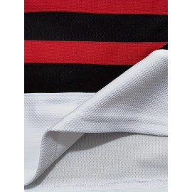 Men's #13 Jason Embroidered Ice Hockey Jersey - White & Red Striped Retro Classic V-Neck Sweatshirt, Breathable Polyester, Perfect for Sports, Casual Streetwear & Fan Events, Hockey Stocking Stuffers