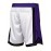 Men's White # 8-24 Basketball Shorts, Classic Letter Embroidery Design, Breathable Shirt With Button Style Short Sleeves, Suitable For Training And Competition