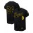Men's Black Baseball Jersey with Bold Yellow '24' & 'Legend' Embroidery, #8 Button-Up V-Neck Shirt - Breathable Loose Fit for Training, Competition & Casual Wear - Machine Washable All-Season Sportswear, Durable Sportswear