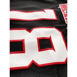 Men'S black # 18 American Football Jersey Suit Loose Embroidered Sports, Fashionable and Casual, Street Breathable Football Suit