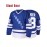 Men'S Ice Hockey Shirt # 88 Embroidered Details - Perfect For Sports And Casual Wear Blue Size S-3XL