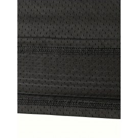 Men's Black Embroidered #4 American Football Shirt, Polyester Knit, V-Neck, Machine Washable - Sizes S-XXXL