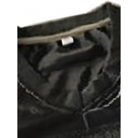 Men'S American Football Top # 16 Black Football Jacket Breathable V-neck Embroidered Polyester Loose Fabric