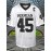 Men'S American Football Shirt # 45 White Football Sweatshirt Breathable V-neck Knitted Loose Fabric Suitable For Team Sports Training Competition Street Christmas Halloween Size S-3XL